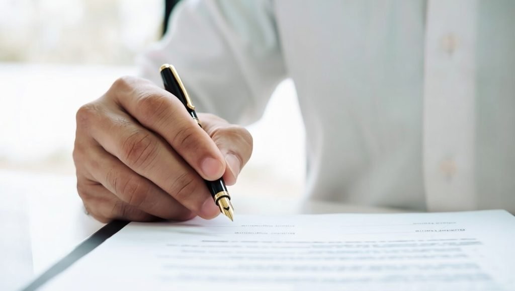 gười dân ký bản tự khai tranh chấp đất đai tại UBND