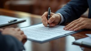 Các bên ký biên bản thỏa thuận không tranh chấp đất đai