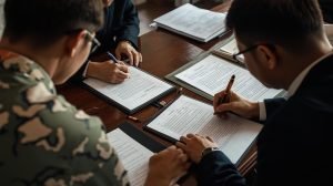 Ký biên bản thỏa thuận ranh giới đất giữa các hộ liền kề