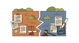 Minh họa khái niệm tờ tường trình tranh chấp đất đai